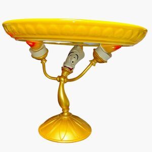 Disney Lumiere Yellow Cake Stand Disney Store Beauty and The Beast